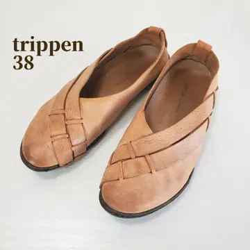 trippen 트리펜 천연 가죽 플랫슈즈 슬립온 펌프스