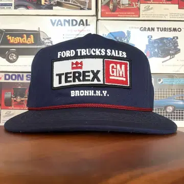 새상품 캡 네이비 TEREX GM vintage patch