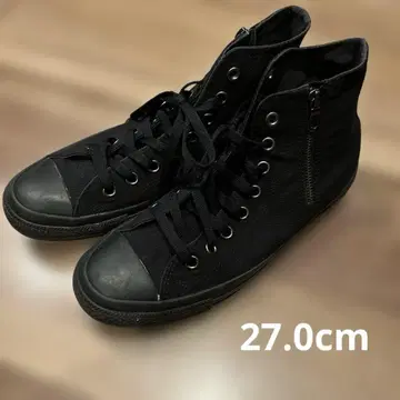 컨버스 올스타 스터드 패치 블랙 하이컷 스니커즈