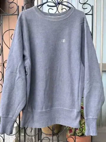 90s Champion Reverse Weave 트레이너 L 그레이