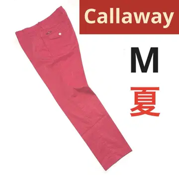 캘러웨이 올 패턴 스트레치 팬츠 M (레드 라벨)