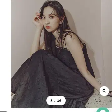 프로포 코드 자수 원피스