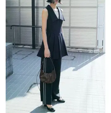 ZARA 사이드 스트라이프 패턴 파자마 팬츠 S 사이드 라인 팬츠 네이비