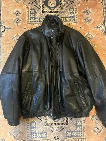 Eddie Bauer 가죽 다운 자켓 블랙 L 사이즈