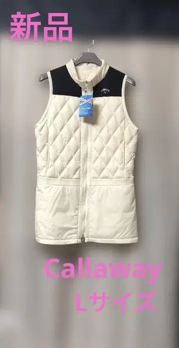새상품 Callaway 캘러웨이 베스트 화이트 L 사이즈 다운 베스트