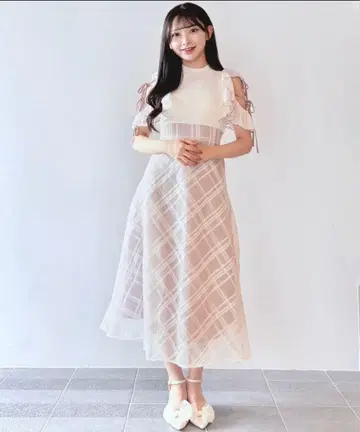 NOMAE 바이컬러 리본 도킹 원피스