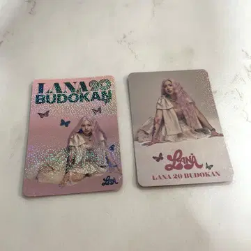 LANA 20 무도관 포토 카드 트레이딩 카드 2매 세트