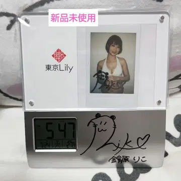 스즈하라 리코 친필 사인 포토 프레임 락 친필 사인 폴라로이드 포함