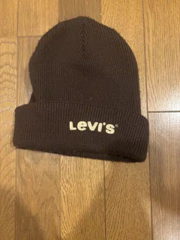 Levi's 브라운 니트 모자