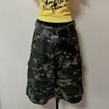 y2k military half pants