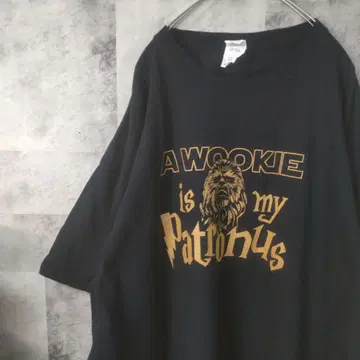 스타워즈 츄바카 반팔 티셔츠 빅 오버 블랙 2XL A10,50
