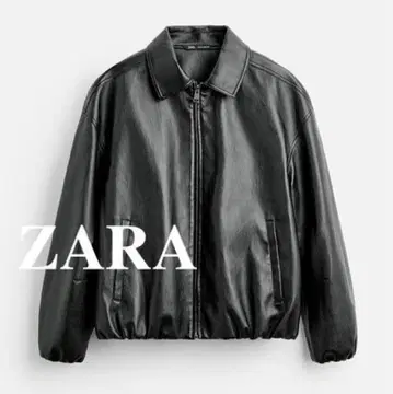 ZARA 페이크 레더 자켓 남성용 라이더스