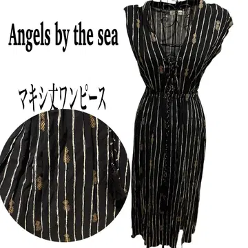Angels by the sea 하와이안 맥시 기장 리조트 원피스