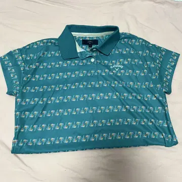 Callaway 패턴 무늬 피케 셔츠 S 사이즈