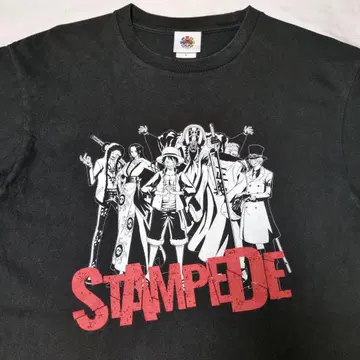 STAMPede 원피스 블랙 티셔츠 L 사이즈 면 100%