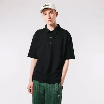 LACOSTE 블랙 피케 셔츠 US XS