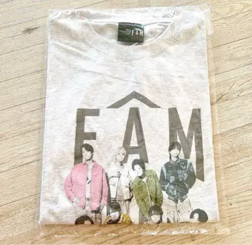 timelesz FAM 멤버 프린트 티셔츠 그레이