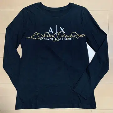 Armani Exchange 긴팔 티셔츠 블랙 xs