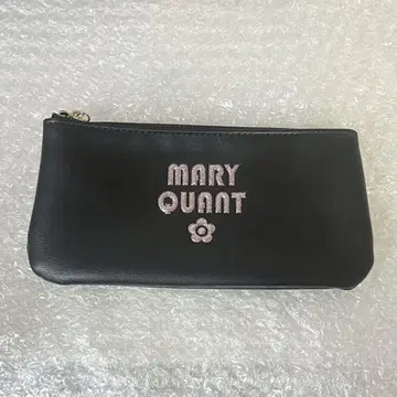 MARY QUANT 마리콴트 글리터 레트로 로고 플랫 펜 케이스