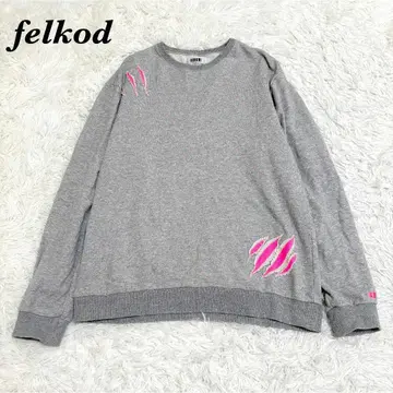 felkod Scratch Damage 풀오버 L 그레이
