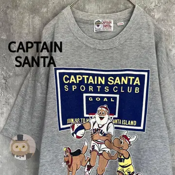 [일본제] CAPTAIN SANTA 반팔 티셔츠 구제 농구 레트로