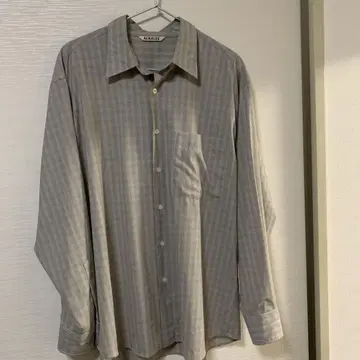 20SS AURALEE 슈퍼 울 셔츠