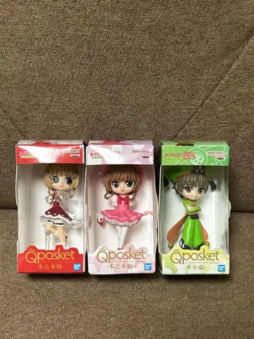 Qposket 카드캡터 사쿠라 3개 세트