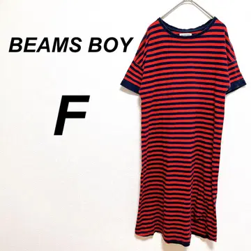 빔즈 보이 반팔 T셔츠 원피스 보더 F 캐주얼 하라주쿠