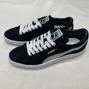 천연 가죽 PUMA 스웨이드 vtg 푸마 스웨이드 블랙/실버