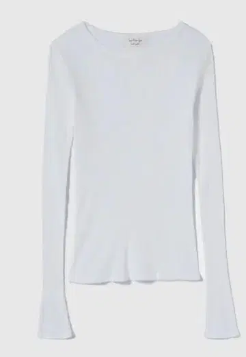 시루무린 Cotton 골지 RIB 시어 탑