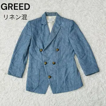 GREED 그리드 인터내셔널 린넨 더블 자켓 테일러드