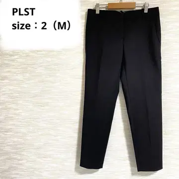 [새상품급] 플라스테 PLST 슬랙스 블랙 팬츠 [M] 크롭 1221