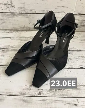 다이애나 하이힐 스틸레토 23.0cm 블랙 스트랩