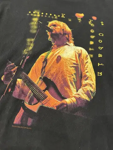 KURT COBAIN THE END OF MUSIC 빈티지 T