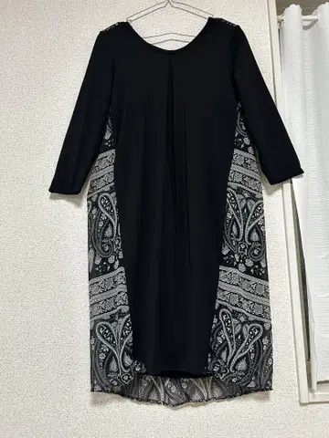 타야마 아츠로우 페이즐리 무늬 롱 원피스 36