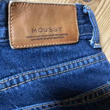 moussy 와이드 스트레이트 데님