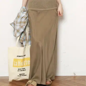 deuxieme classe cu/r maxi 스커트 카멜