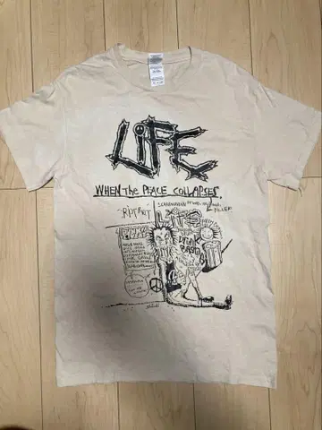 LiFE 티셔츠 S 사이즈 컬러 키나리 크러스트 하드코어 crust