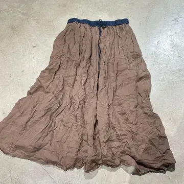 라미 플레어 스커트 롱 스커트 맥시 스커트