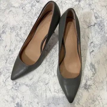 HALSTON HERITAGE 펌프스 그레이 가죽 24.5