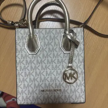 MICHAEL KORS 숄더백 실버/화이트