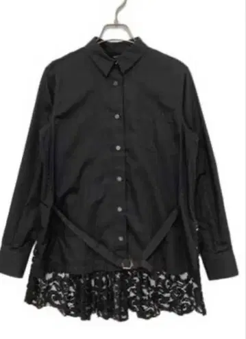 새상품급 [ sacai ] 백 레이스 도킹 셔츠 포멀에도 사이즈 2