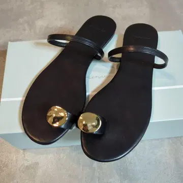 블랙 스트랩 샌들 24cm