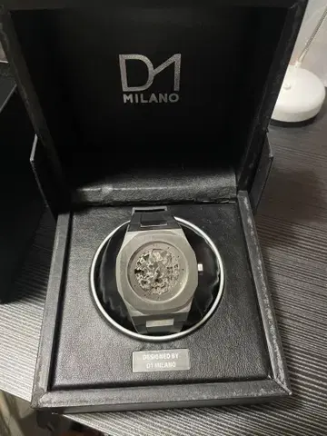 D1 MILANO 오토매틱 시계 실버