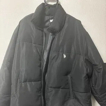 U.S. POLO ASSN. 블랙 다운 재킷 L