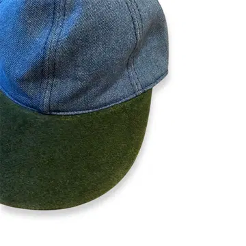 90s~00s Denim x Suede 2tone Cap