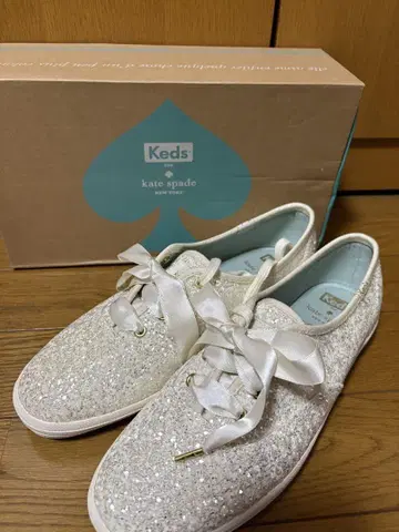 미사용 Kate Spade x Keds 글리터 슈즈 25cm