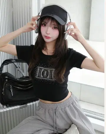 [라스트 1점] 다리치 샤이니 DD 로고 컴팩트 티셔츠