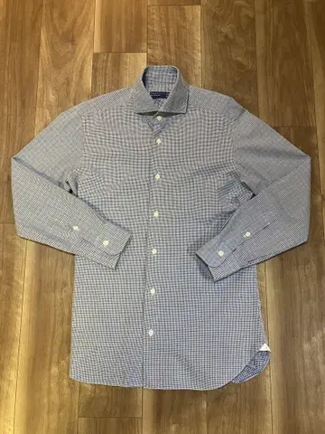 새상품급 DANDYLIFE 체크 무늬 긴팔 셔츠 39
