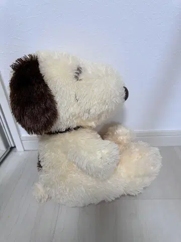 스누피 크림색 봉제 인형 약 30cm